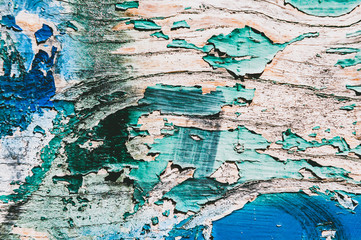 Arrière plan texture abstrait peinture écaillée sur du bois