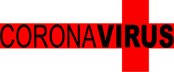 Coronavirus concept england flag