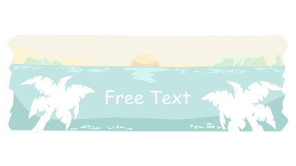 夏の海ロングバナー　アイキャッチイメージ