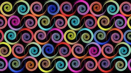 Creative, bright, abstract background made of snails.