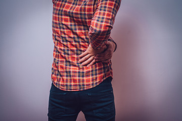 man with backache