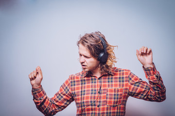 Man with headphones