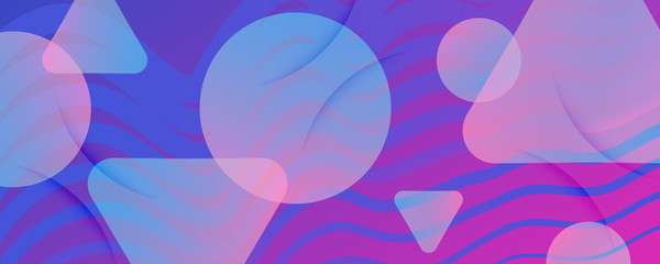 Purple Fluid Stripes. Minimal Design. Abstract 