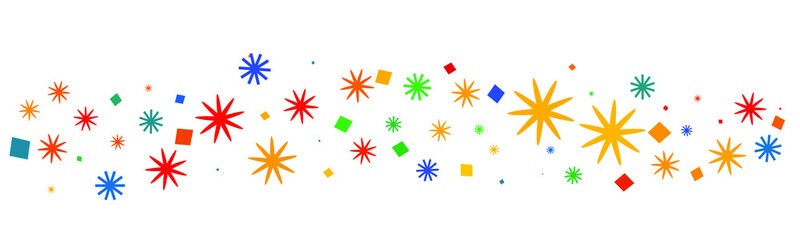 Banner variegato multicolore