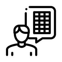 solar consultant icon vector. solar consultant sign. isolated contour symbol illustration