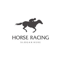 Horse logo template symbol for business. Horse racing logo