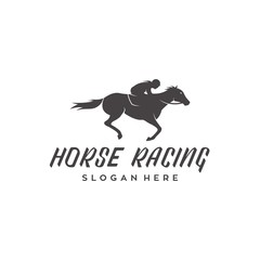 Horse logo template symbol for business. Horse racing logo