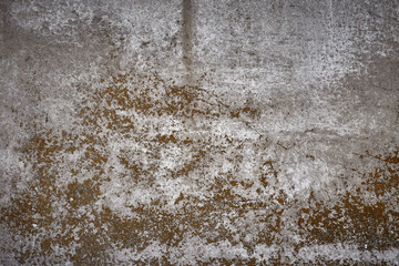 Old vintage concrete moldy wall abstract stains mold background.
