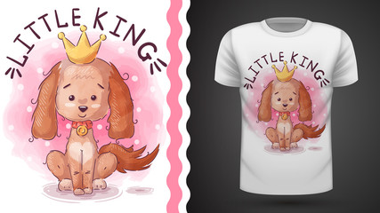 Princess dog - idea for print t-shirt