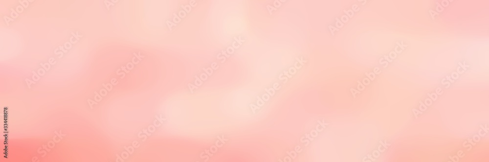 Poster soft blurred horizontal header background bokeh graphic with baby pink, light salmon and light pink colors and free text space