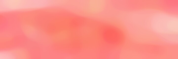 unfocused bokeh horizontal card background graphic with light coral, salmon and light pink colors space for text or image - obrazy, fototapety, plakaty