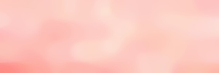 soft blurred horizontal header background bokeh graphic with baby pink, light salmon and light pink colors and free text space