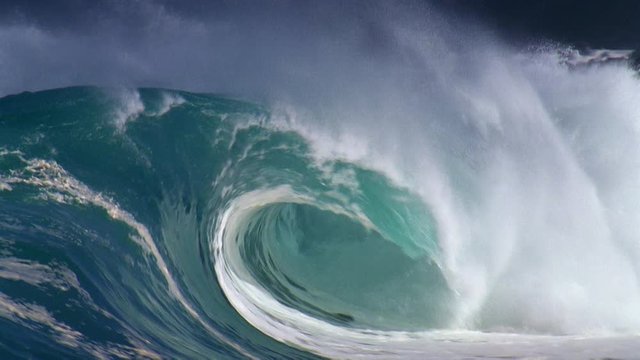 ocean waves water huge splash nature
