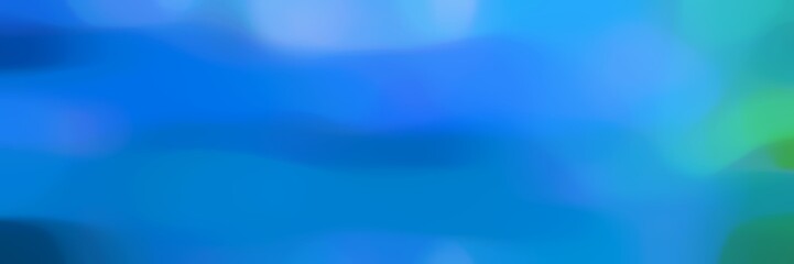 soft unfocused horizontal card background graphic with dodger blue, strong blue and medium turquoise colors space for text or image