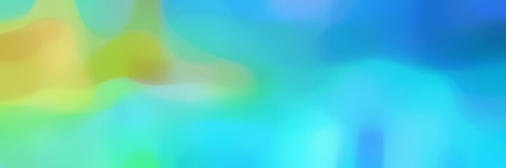 unfocused bokeh horizontal header background bokeh graphic with turquoise, dark khaki and medium aqua marine colors space for text or image