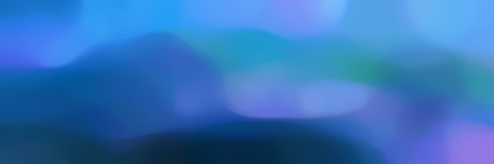 unfocused bokeh horizontal card background bokeh graphic with steel blue, very dark blue and corn flower blue colors space for text or image