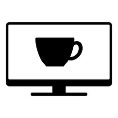 Tasse und Monitor