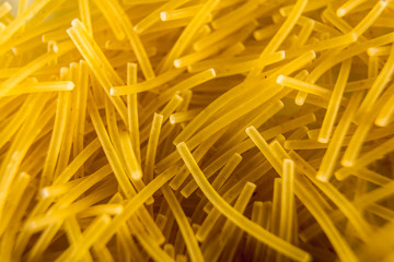 Noodle texture close up, macro photography