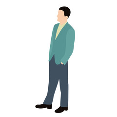 isolated, flat style people man