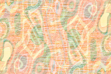 abstract colorful  orange and green modern art   background