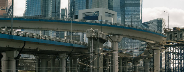 Road overpass under construction