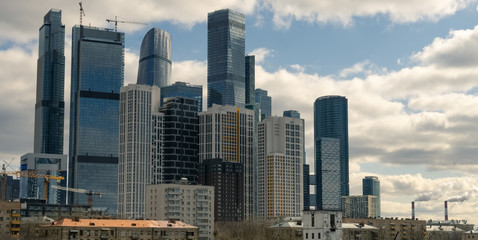 Towers of the Moscow business center