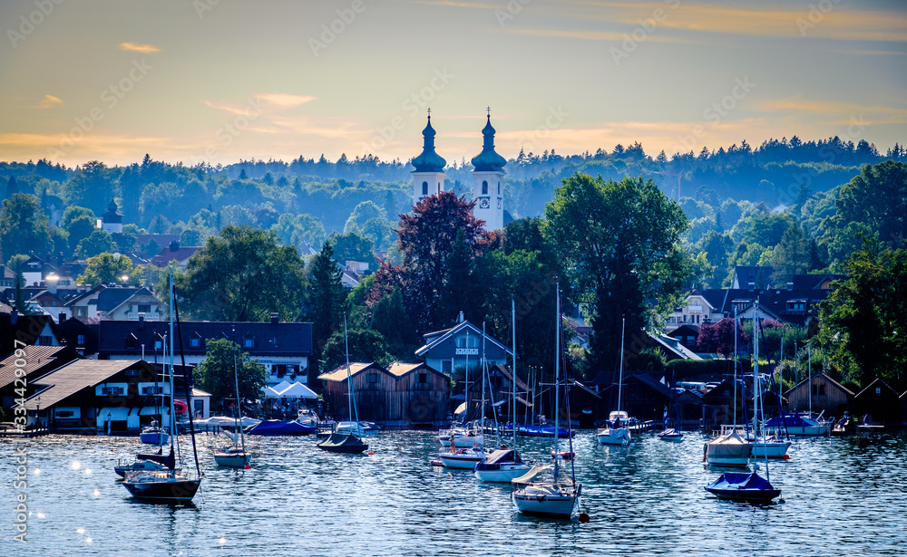 Canvas Prints sailboat at a lake