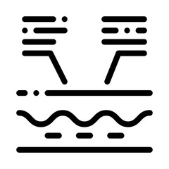 skin structure icon vector. skin structure sign. isolated contour symbol illustration