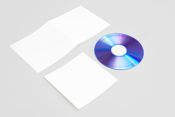 CD template and flip packaging box