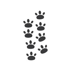 paw vector  icon of pet illustration design