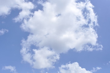 blue sky with white clouds