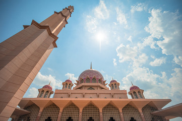 front view of putrajaya mosque 