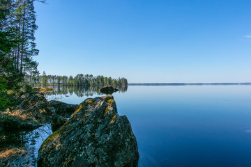 Fototapeta premium view of lake