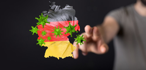 epidemic coronavirus 2019-nCoV 3d  germany