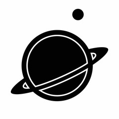 planet space object simple icon - 334431478