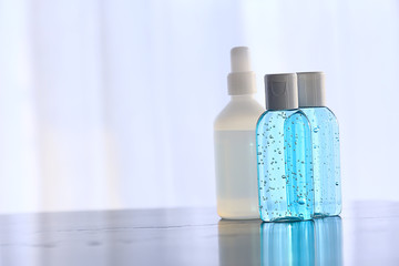 female doctor disinfects hands with antiseptic, doctor's hands clean gloves antiseptic, virus protection conronavirus