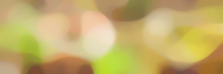 blurred bokeh horizontal header background graphic with dark khaki, wheat and pastel brown colors space for text or image