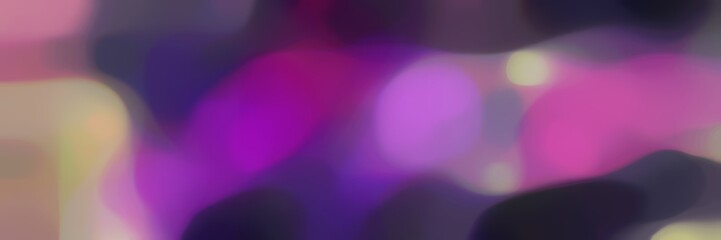 unfocused smooth horizontal banner background bokeh graphic with antique fuchsia, very dark violet and rosy brown colors and space for text or image