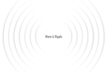 Vector illustration of radio wave and ripple - obrazy, fototapety, plakaty
