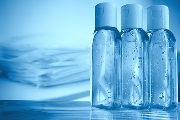 medical antiseptic gel, virus protection concept, clean hands, coronavirus disinfection