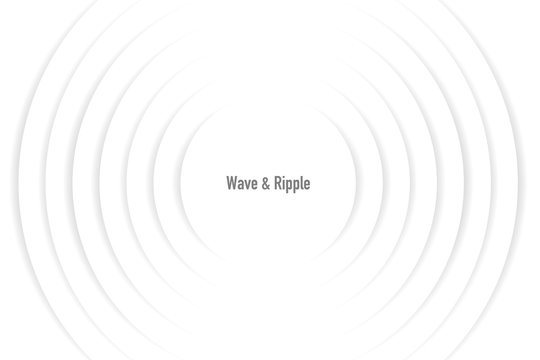 Vector illustration of radio wave and ripple
