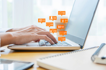 The online communication icons