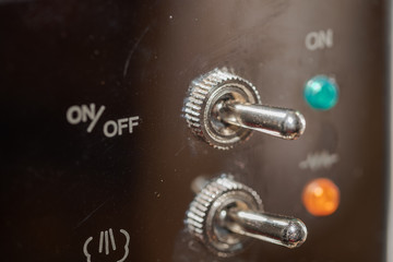 Power switch lever on high quality espresso machine