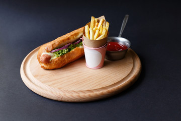 Fast food on the table