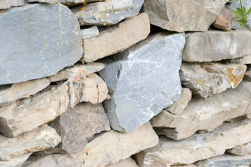 An old dry stone wall 