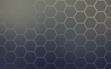 Fototapeta premium Dark grey hexagonal plain background. Grid geometric simple pattern.
