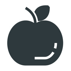 apple black icon on white background