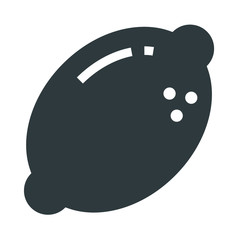 
lemon black icon on white background