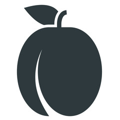 plum black icon on white background
