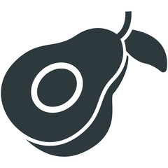 mango black icon on white background